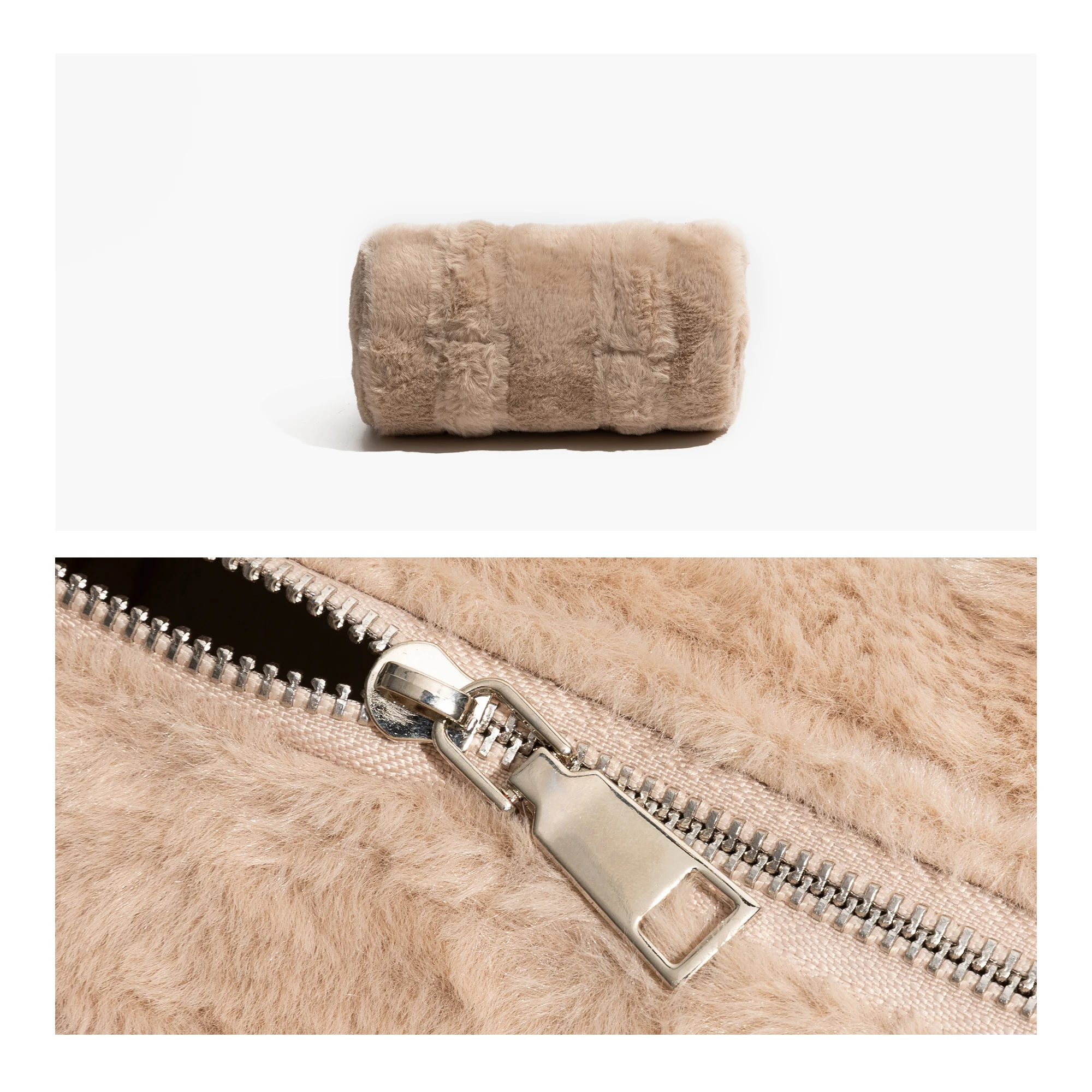 MABULA модная плюшевая пушистая подушка сумка-хобо зимняя подвеска с ворсом простая