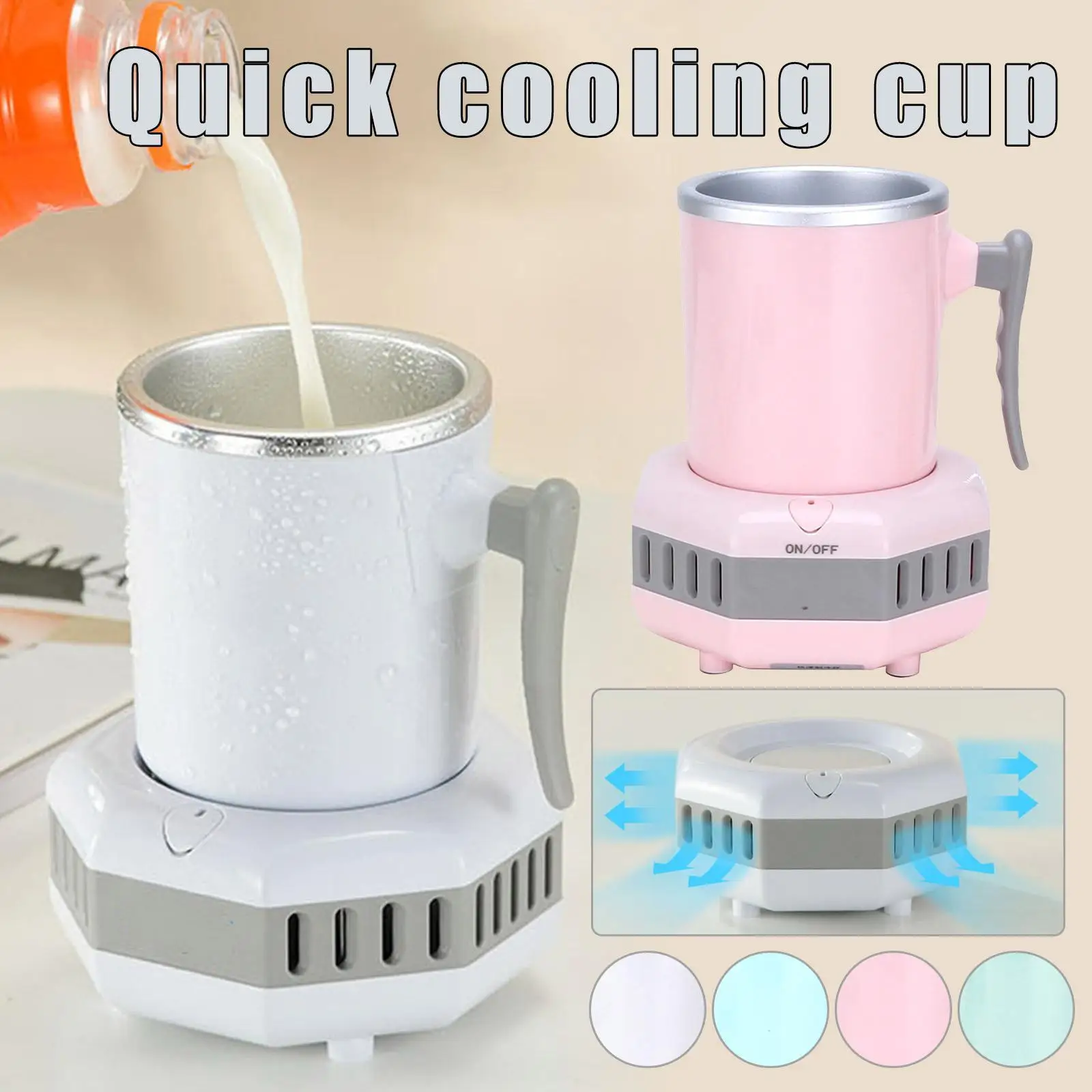 

Горячая Распродажа, эффективная быстрая охлаждающая чашка, термостойкая ABS Мини электрическая охлаждающая машина для дома, портативный Эле...