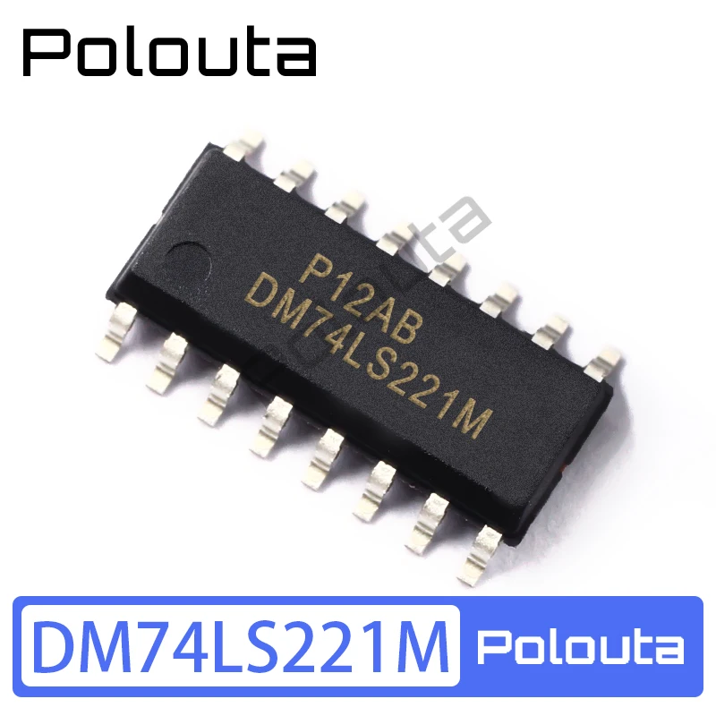 

5 Pcs Polouta DM74LS221M SOP16 3.9mm SMD Single Trigger IC Electric Acoustic Components Kits Arduino Nano Integrated Circuit
