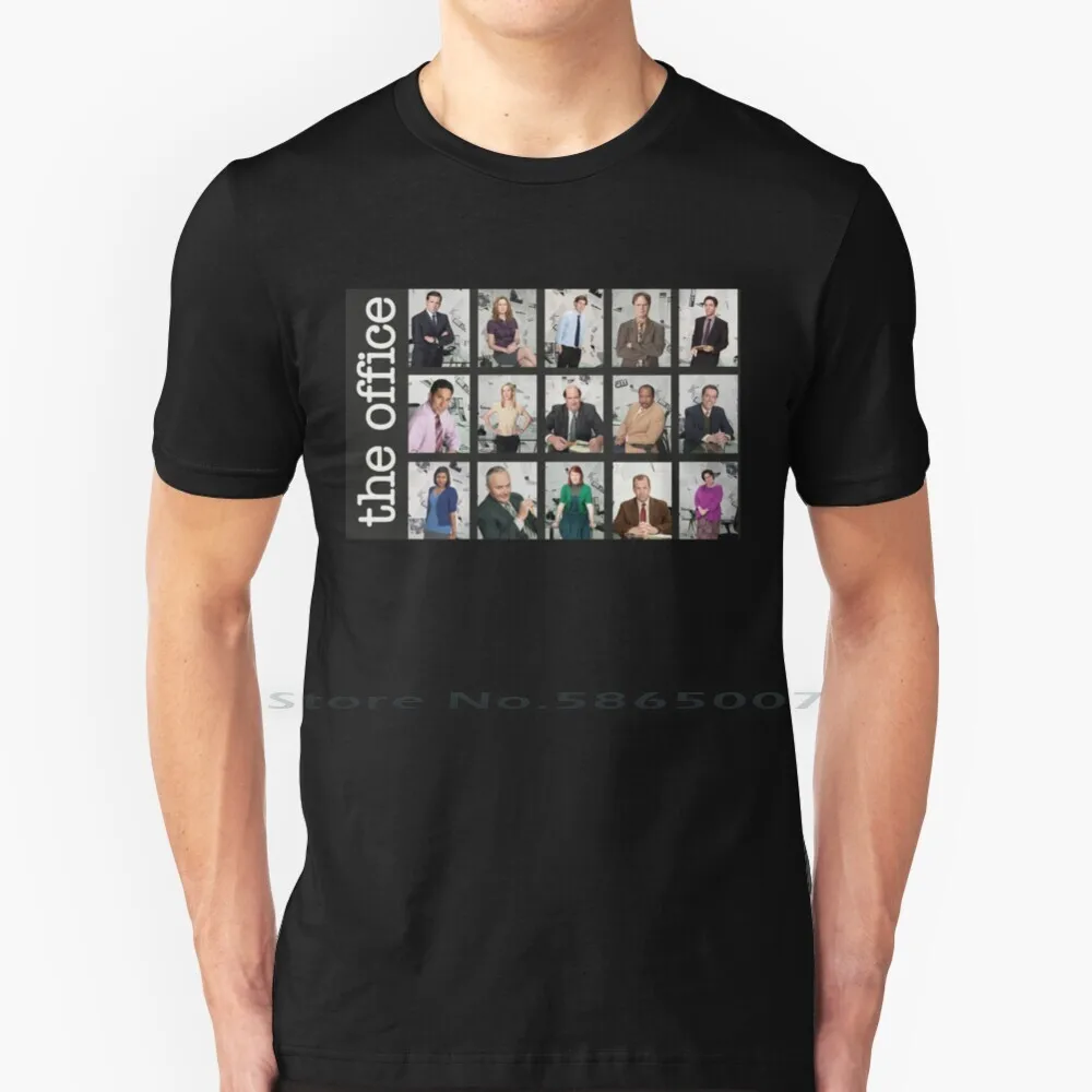 

The Office Cast T Shirt Cotton 6XL Dwight Schrute Michael Jim Halpert The Office Tv Show The Office Us Prison Mike Schrute