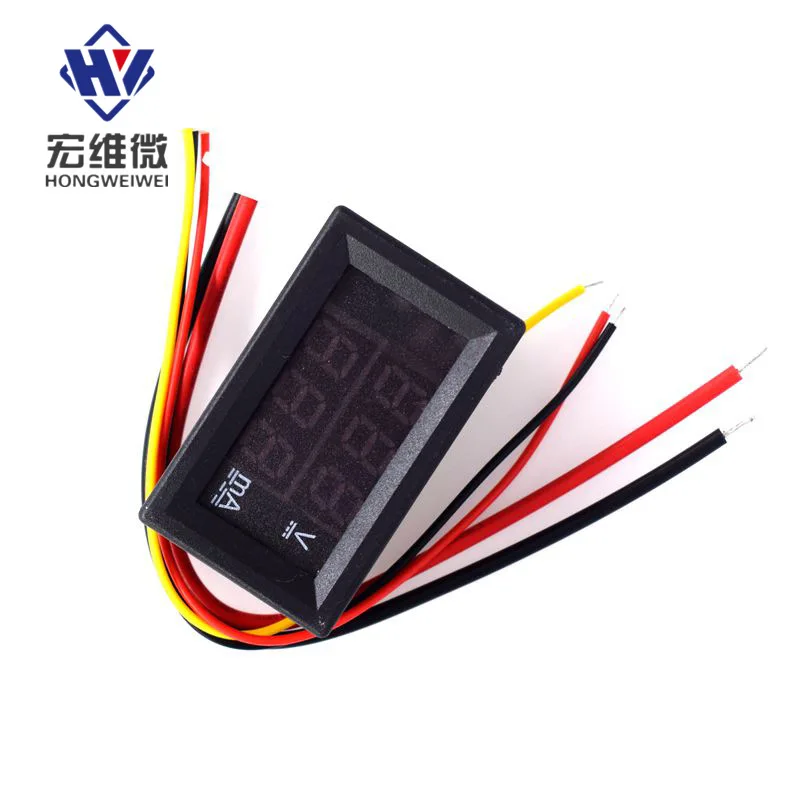 (Красный и синий) DC0-100V 10A DC LED Digital Tube Dual Display, цифровой измеритель напряжения и тока с точной регулировкой