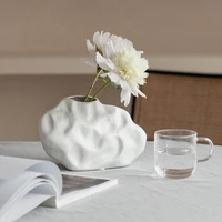 white ceramic decorative vase luxury modern nordic style novelty vases interior hydroponics vasi per fiori household products