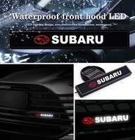1pc car front grille light accessories led logo projector car accessories for subaru impreza forester tribeca xv brz