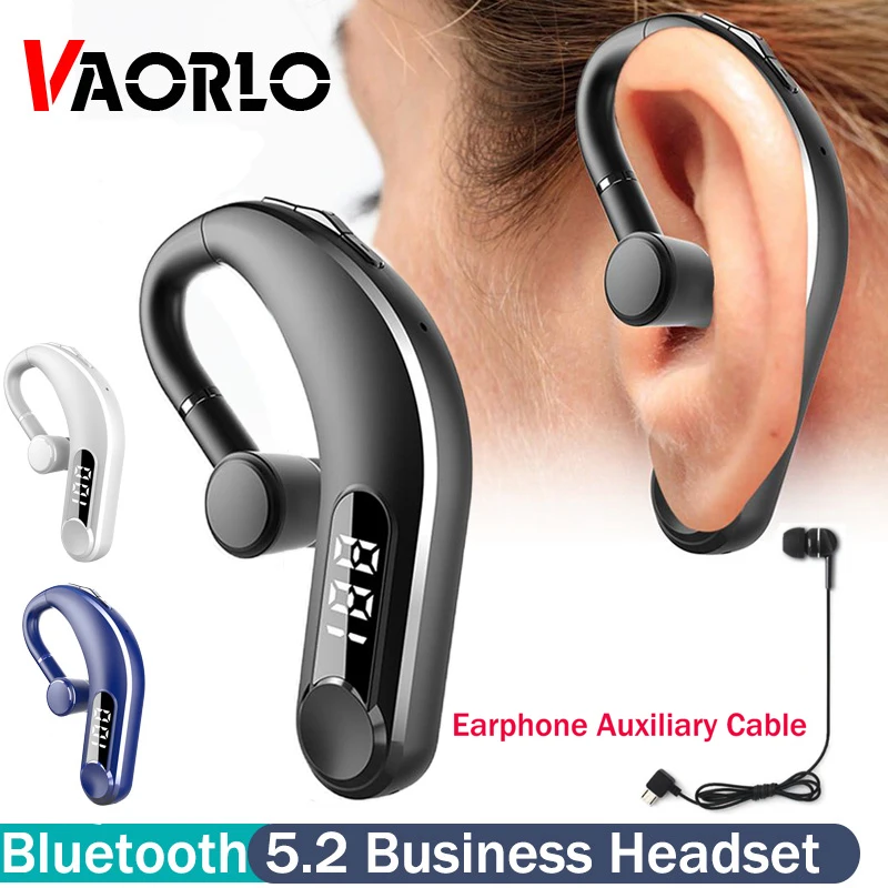 new M22 Business headset 5.2 Bluetooth Earphone long battery life Wireless Earphone Handsfree Sports Earbuds With Mic LED Displa