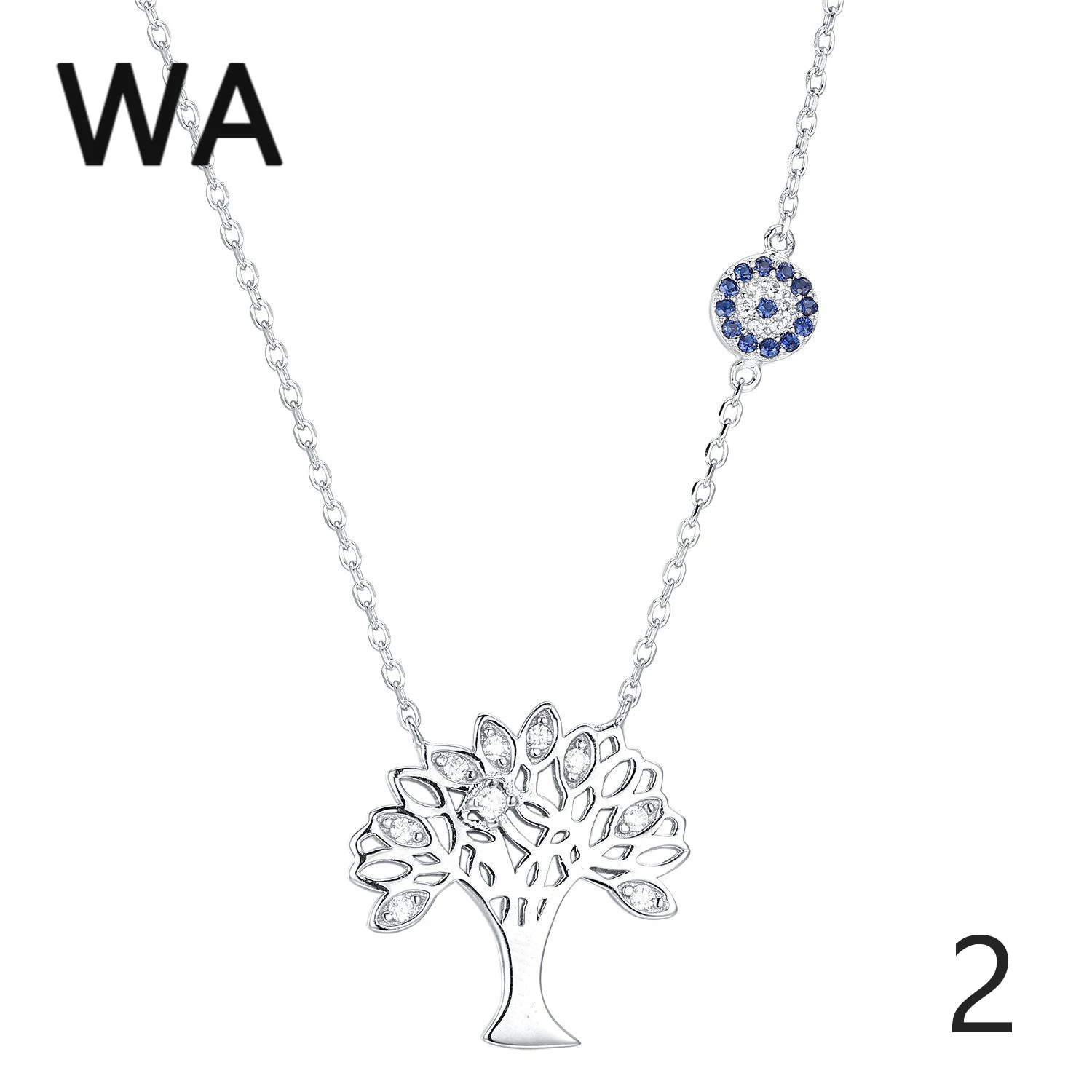 

Europe and the United States S925 sterling silver wild fashion high-end design necklace with round hair flash pendant for women