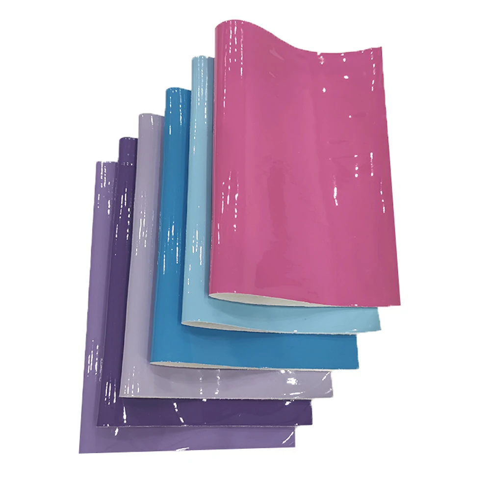 

20*120cm Super Smooth Glossy Solid Color Mirror Soft PU Faux Artificial Leather Fabric for Making Shoe/Bag/DIY Accessories/Cover