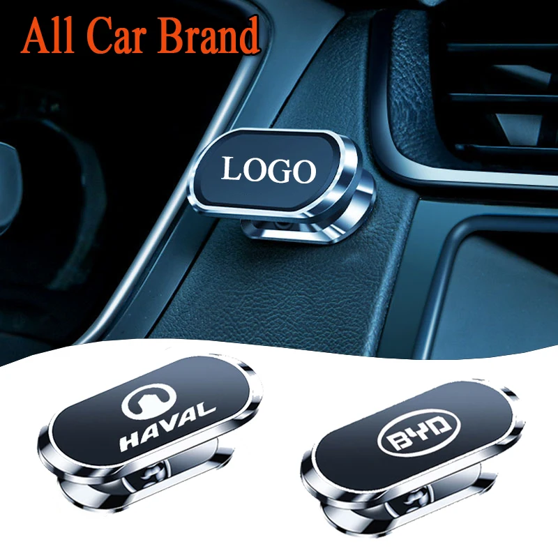 

1/2Pcs Car Logo Interior Magnetic Car Phone Holder Car Goods For Honda Accessories Piloto Civic Accord CRV HRV Fit/Jazz Element