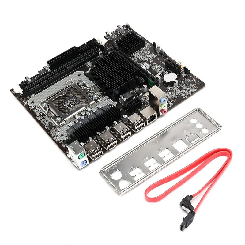 

X58 Motherboard LGA 1366 Support REG ECC DDR3 RAM Memory Xeon X5650 5570 CPU Overclocking SATA2 M-ATX X58V1608