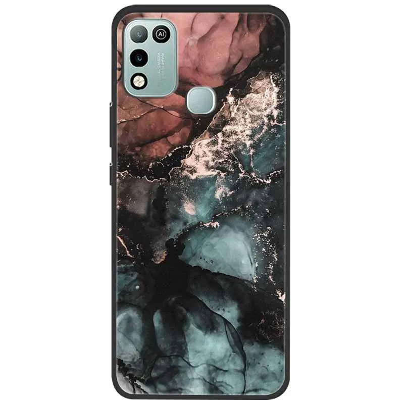 for infinix hot 11 play case marble soft painted tpu silicone cases for infinix hot 10 play cover hot11play hot10play funda capa free global shipping