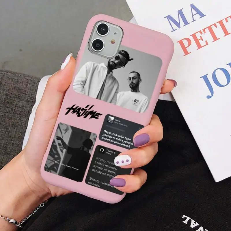 

Hajime MiyaGi Andy Panda Phone Case for iPhone 11 12 13 Mini Pro Xs Max 8 7 6 6S Plus X XR Solid Candy Color Case