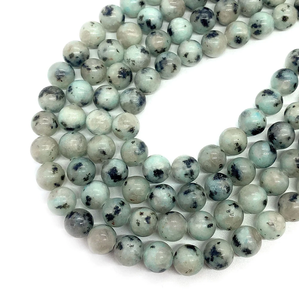 

Natural Stone Sky Heart Blue Stone Gem Bead 6 8 10mm Loose Beads Agate Charms for Jewelry Making DIY Necklace Bracelet Accessory