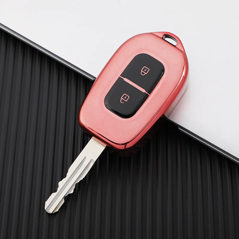 2 кнопки ТПУ чехол ключа дистанционного управления автомобилем для Renault Kwid Traffic