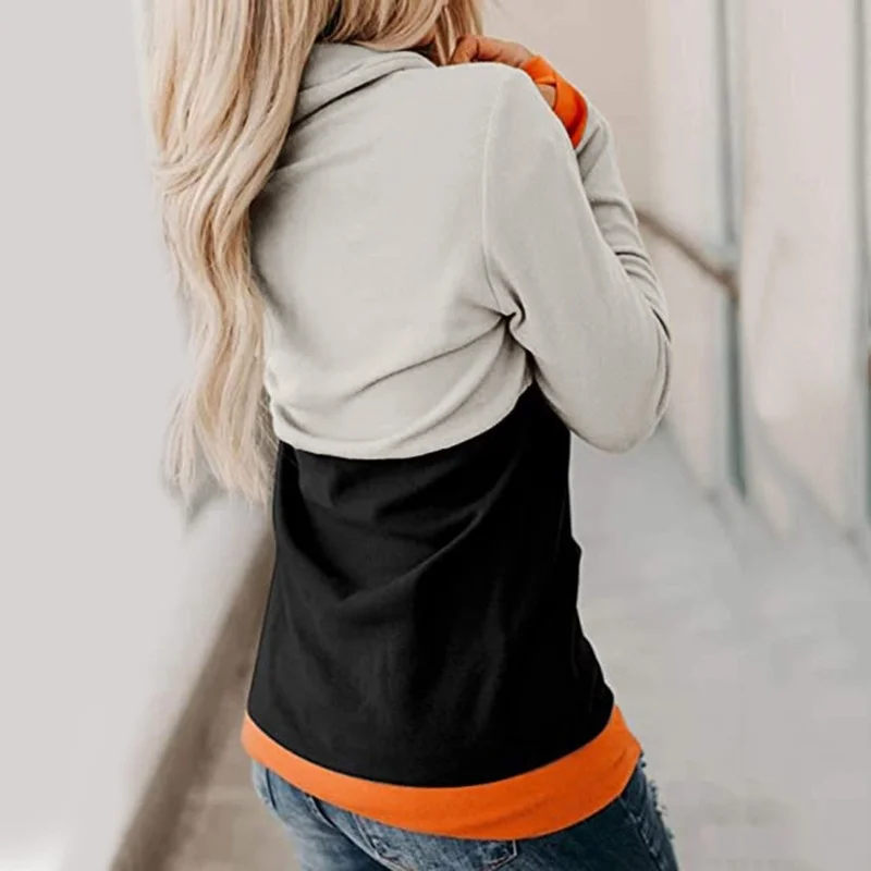 Women Pumpkin Printed Hooded Sweatshirts New Loose Warm Pullovers Festive Clothing 22 Styles Halloween Christmas Holiday Costume