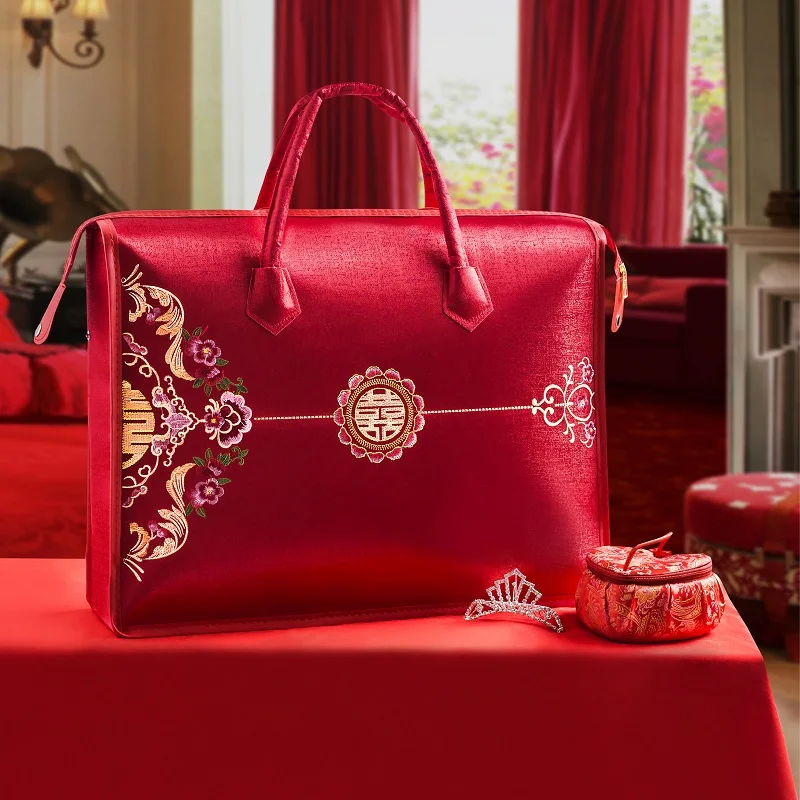 Свадебная сумка из четырех предметов портативное утолщенное летнее Хлопковое