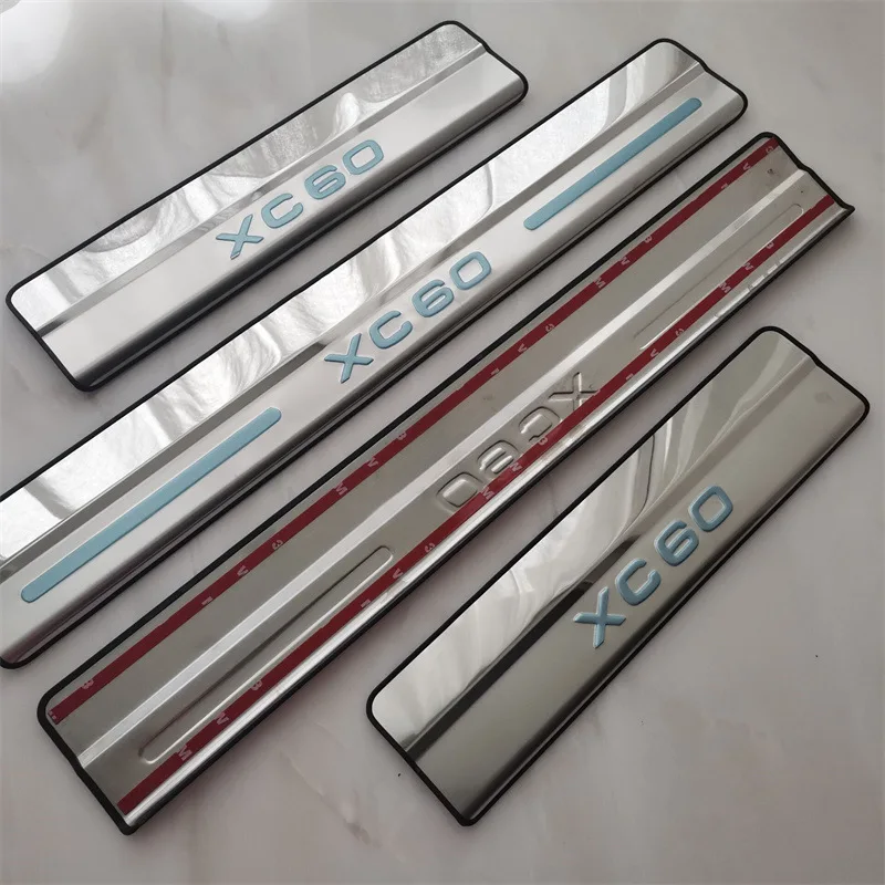 

For Volvo Xc60 2011-2017 Car Door Sill Protector Scuff Scuff Plate High-quality Stainless Steel Car Accessories Chromium Styling