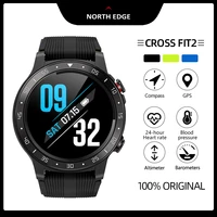 north edge smart watch men gps heart rate blood pressure monitor ip67 waterproof altimeter barometer compass weather smartwatch