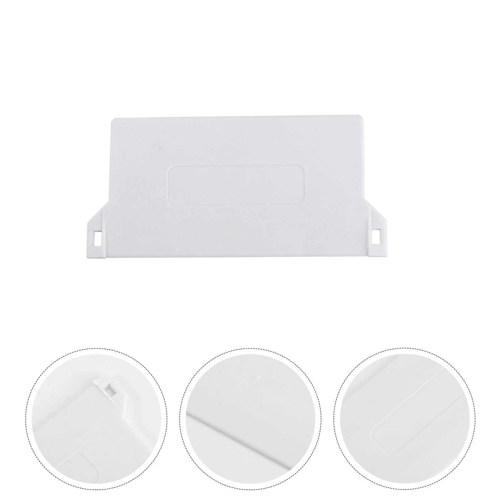 

White Drapes Weight, Blinds and Shades Repair Clips Tabs, 10PCS 89mm Bottom Plate for White Drapes Portable Bottom Weights
