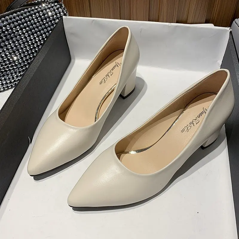 

Women's Shoes Pump Moccasin Heels Mary Jane Shoes Patent Leather Pumps Ankle Strap Women's Shoes Office Square Heel Sandals