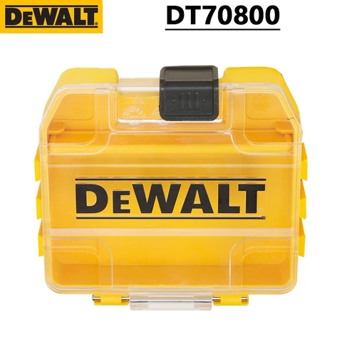DEWALT DT70800 2 шт. TSTAK небольшой ящик для инструментов мини-ящик для хранения пластиковых деталей чехол для хранения многофункциональный штабелируемый ящик оригинал