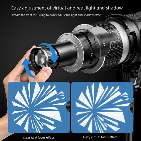 Набор для видеосъемки Bowens Mount Flash Cone Lens с Оптическим Проектором для Фотостудии, 35 см