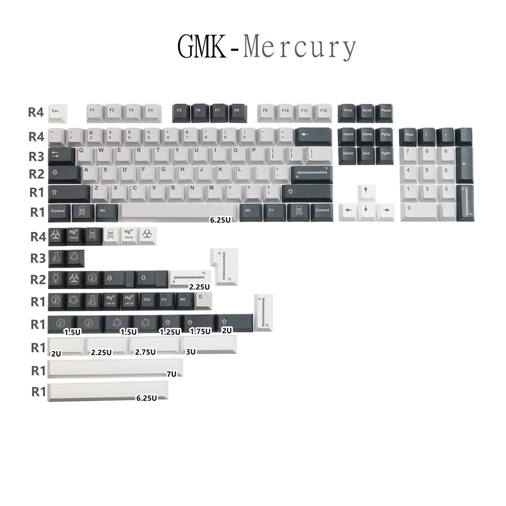 GMK Mercury Keycaps Personalise Keycaps PBT Cherry Profile 1