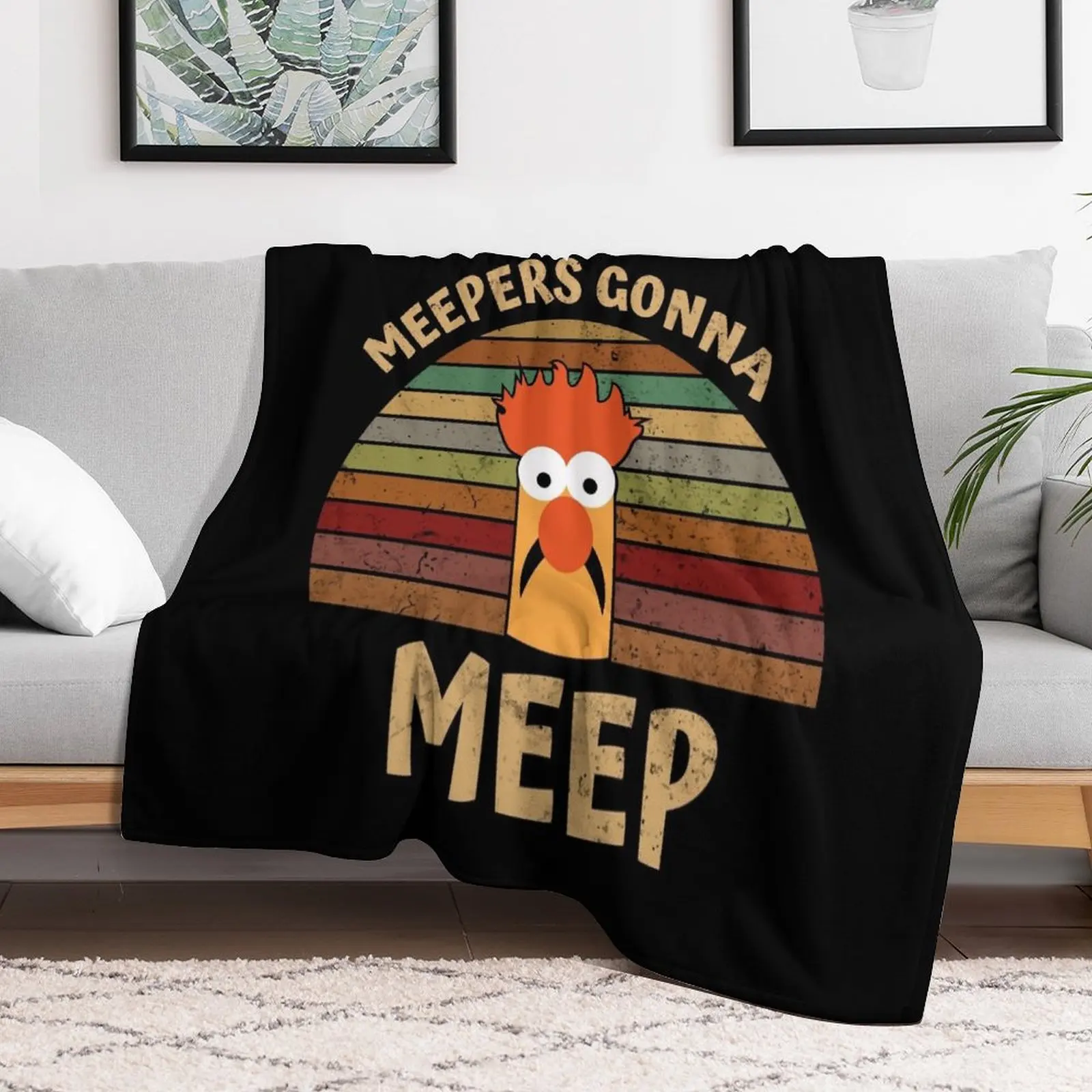 Одеяло Muppet Show Beaker Meepers Gonna Meep Декоративное фланелевое декоративное гигантское
