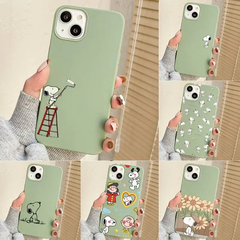 

Cartoon Snoopy Phone Case For Iphone 7 8 Plus X Xr Xs 11 12 13 Se2020 Mini Mobile Iphones 14 Pro Max Case