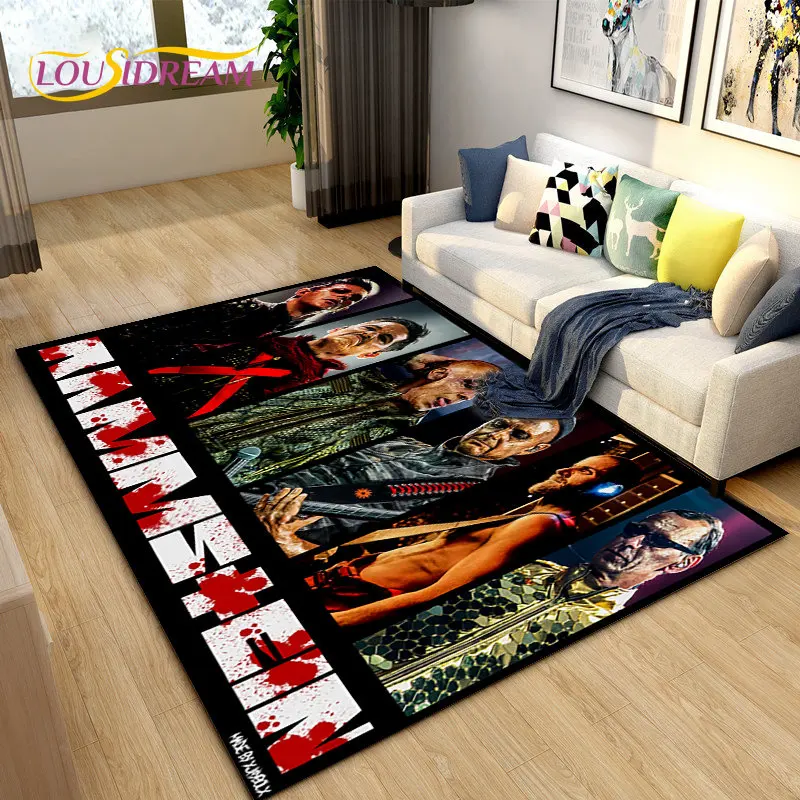 

R-Rammstein Heavy Metal Band Area Rug Large,Carpet Rug for Living Room Bedroom Sofa Doormat Decoration, Kids Non-slip Floor Mat