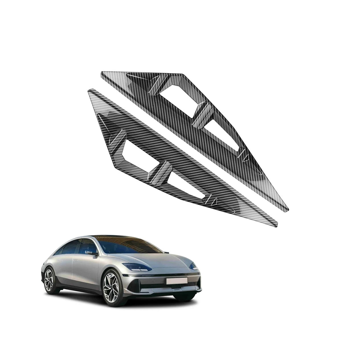 Стильная передняя противотуманная фонарь из углеродного волокна полоса для