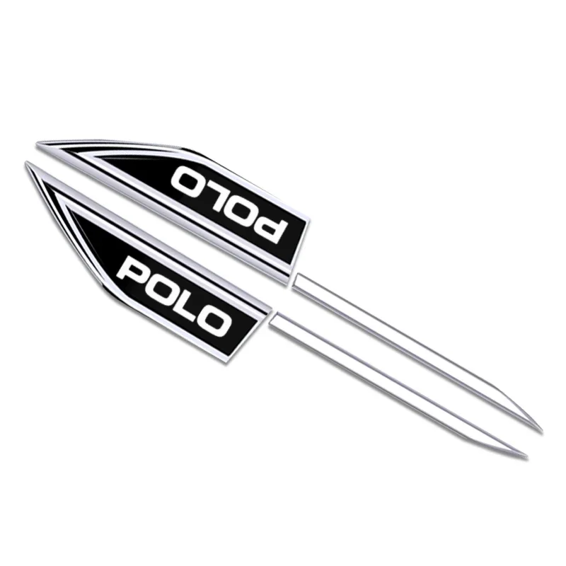 

3D металлические эпоксидные наклейки на боковую часть кузова автомобиля, нож, значок, эмблема, наклейки для Polo 6R 6N 6N2 6C 9N 9N3 Rline R Line