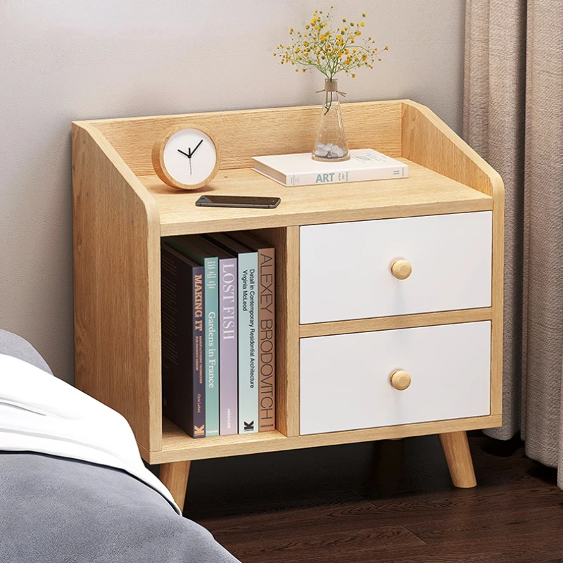 

Modern Bedside Table Minimalist Bedroom Wood Furniture Bedside Table Small Space Veladores De Dormitorio Storage Cabinet WZ50BT