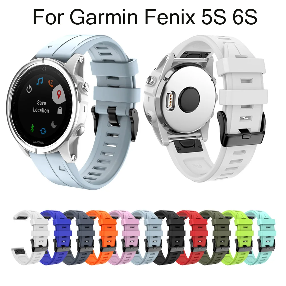 Дизайнерские мягкие силиконовые ремешки для часов Garmin fenix 5s/5s plus легко подходят