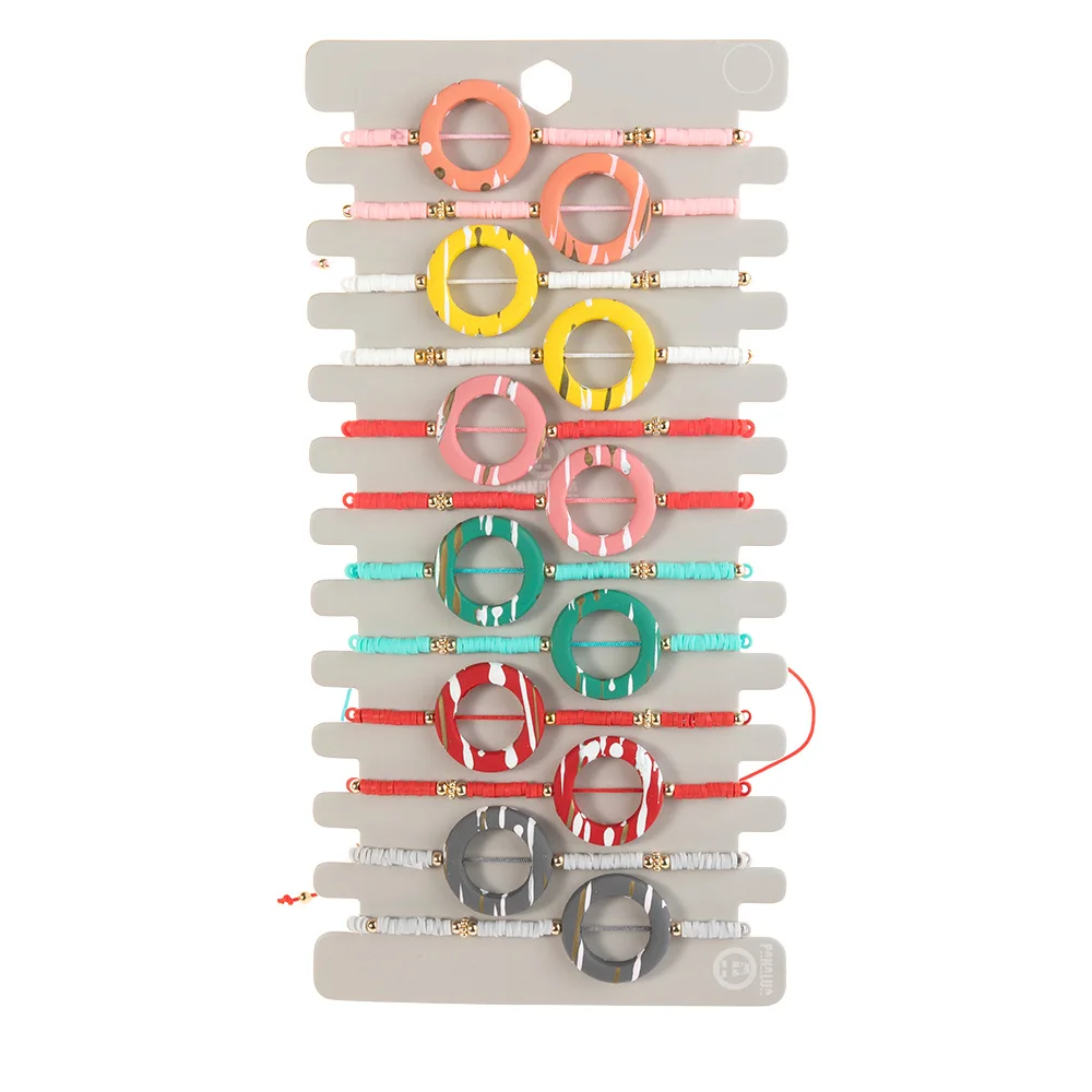Женский браслет из полимерной глины 12 шт. в стиле бохо |