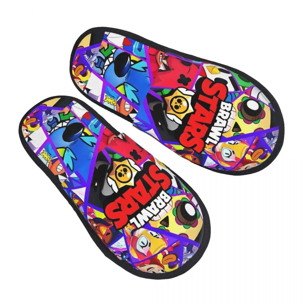 Brawll Emz Spike Squeak плюшевые тапочки для игры в спальню мягкие шлепанцы из пены с