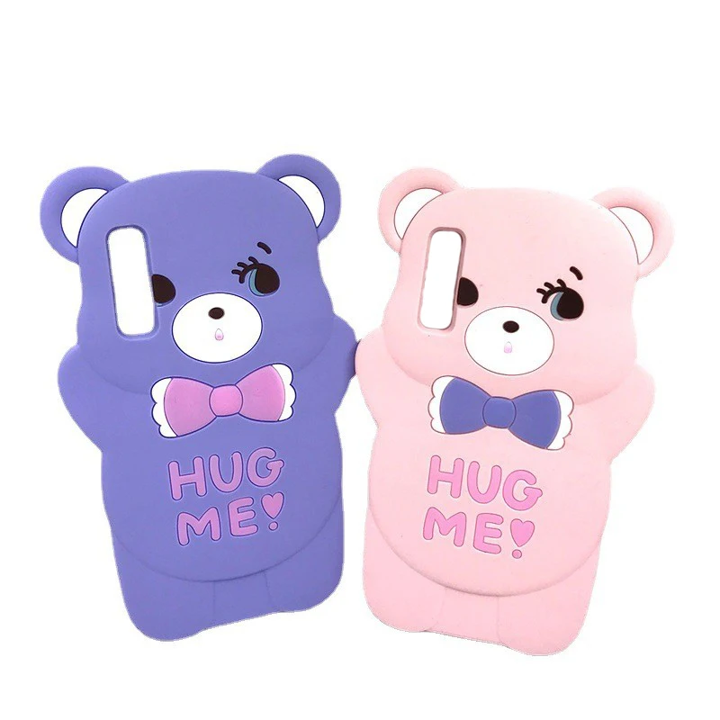 

Coque For Samsung A7 2018 Case A750F Cute 3D Bear Silicone Cover Soft Phone Case For Samsung Galaxy A7 2018 A750 SM-A750F Hoesje