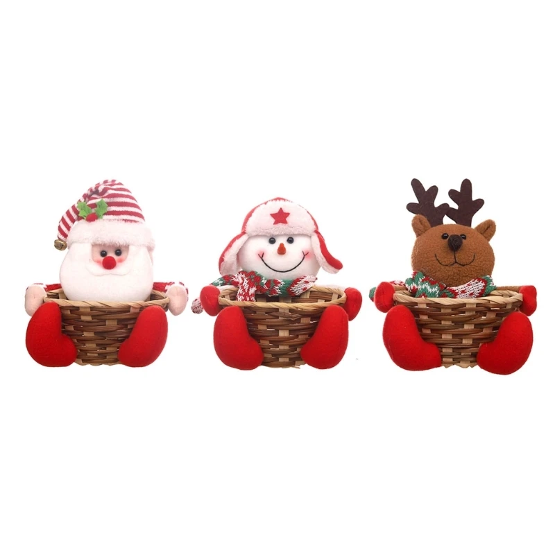 

Cartoon Grandpa Candy Basket Decorative Basket Storage Special Present for Kids