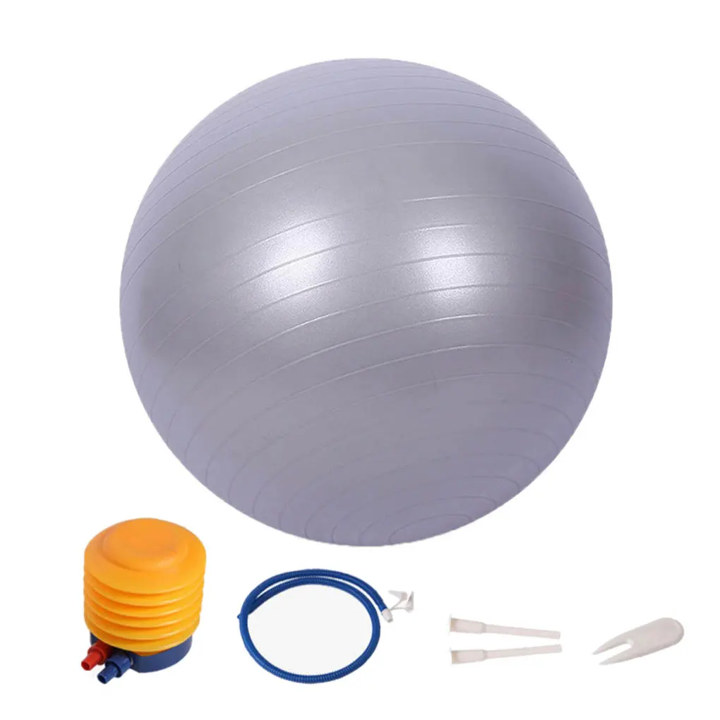 

Sports Yoga Ball Fitness Gym Balance Fitball Exercise Pilates Workout Ball - Purple - 55cm