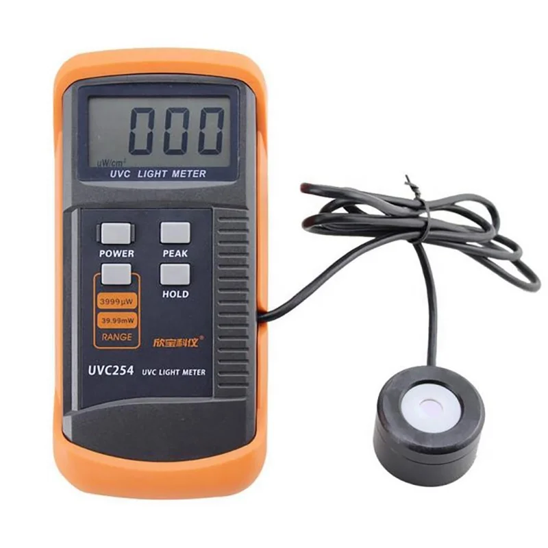 

UVC Light Meter UVC Radiation Meter UV Lamp Tester 254 Wave Ultraviolet Intensity