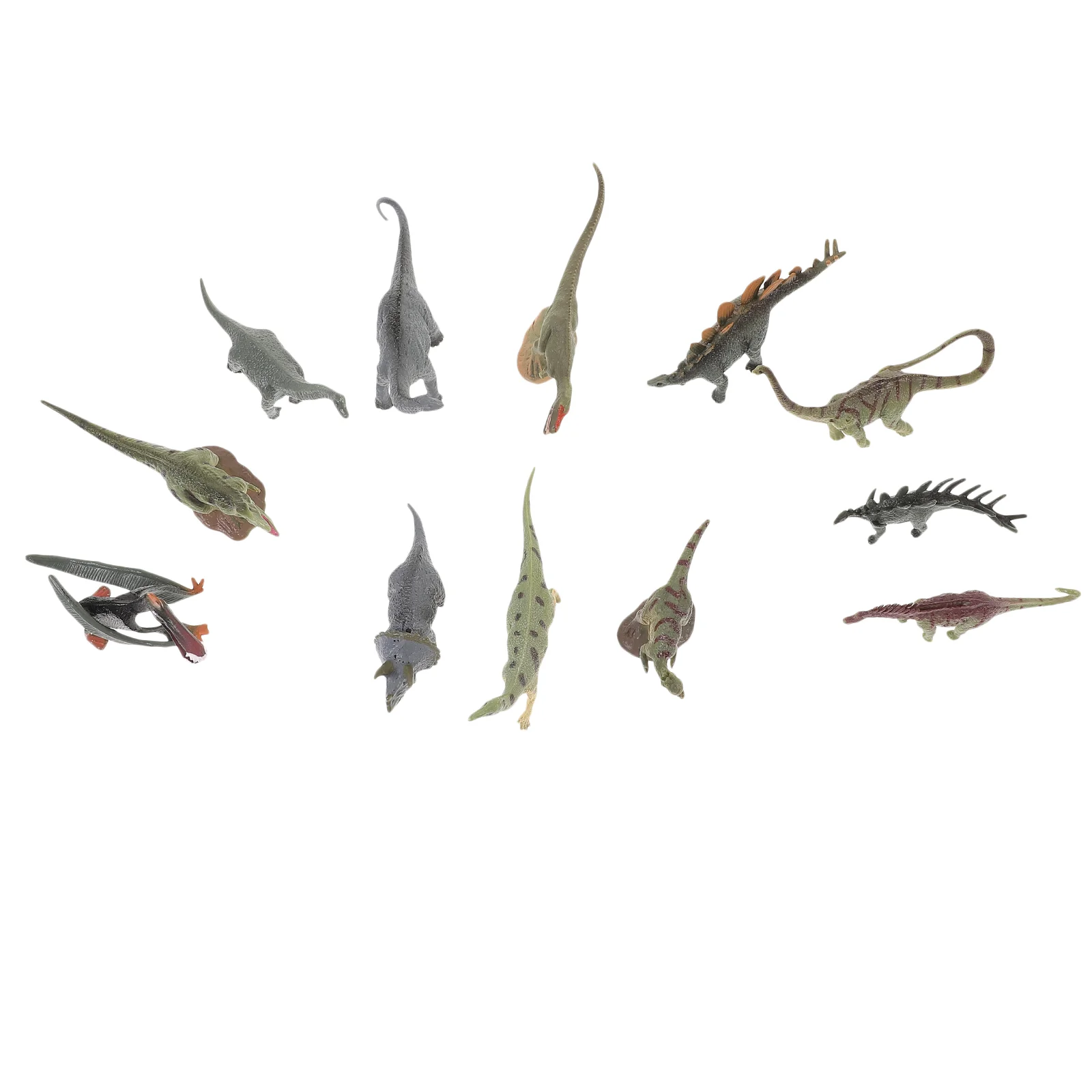 

12pcs Dinosaur Toys Simulated Dinosaur Model Toys Mini Dinosaur Figures Mini Animal Model Figurines
