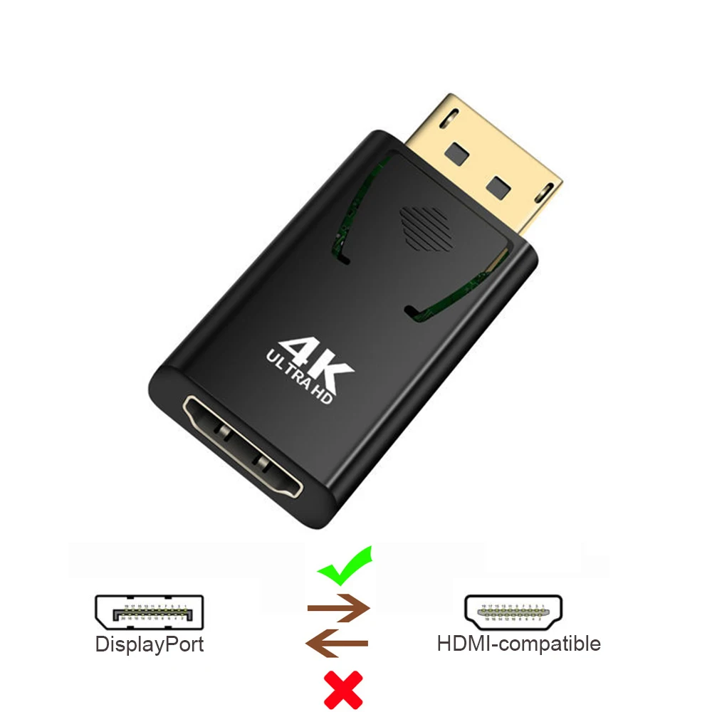 Адаптер DisplayPort-HDMI-совместимый DP штырь-гнездо HDMI-совместимый кабель для видео и