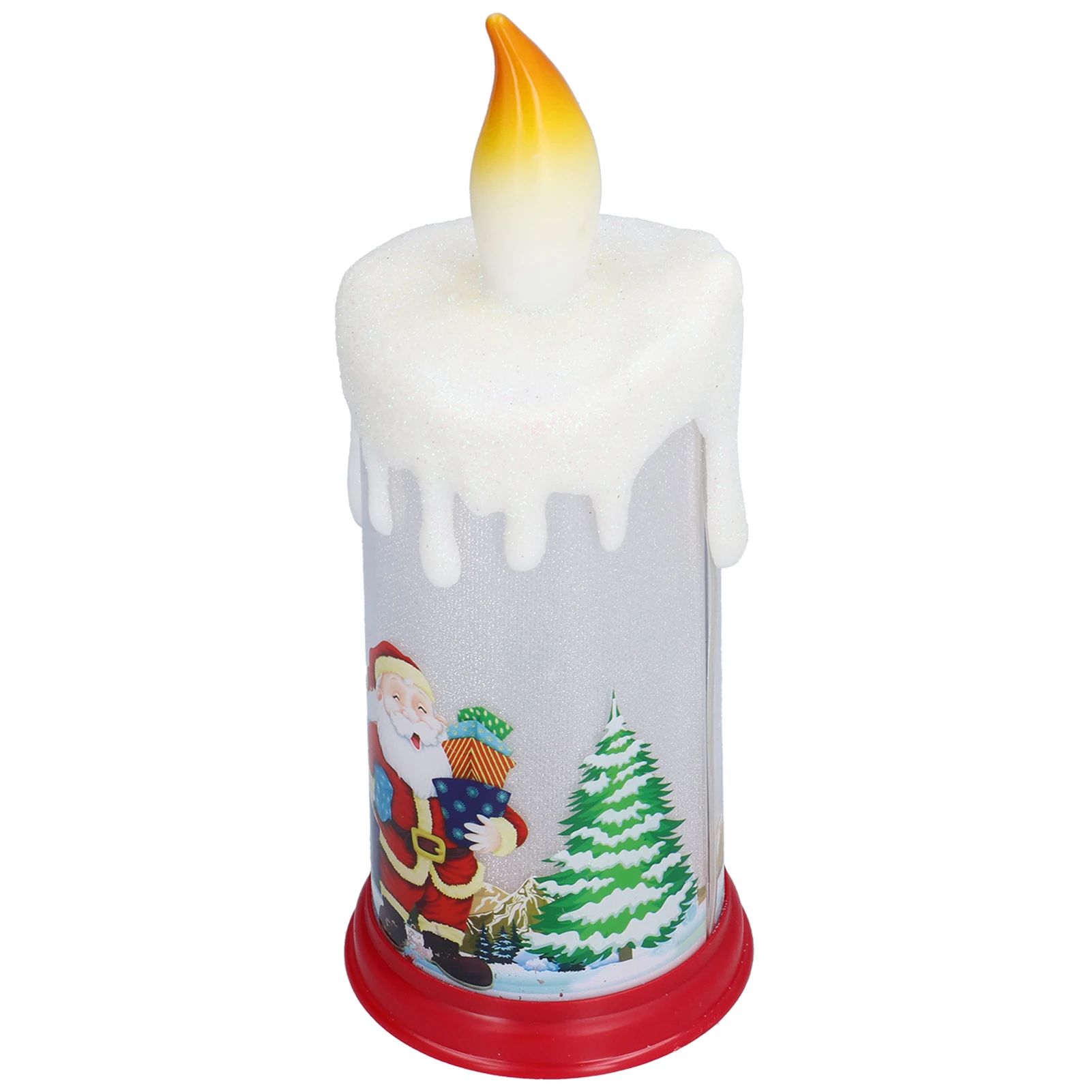 

Рождественские беспламенные Свечи, лампа, отличный подарок, светодиодные свечи Санта-Клаус, уникальные рождественские украшения