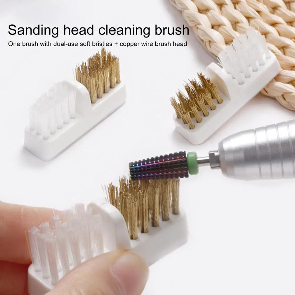 

Прочная портативная двухсторонняя дрель для ногтей, чистящая щетка, медная проволока, дрель для ногтей, легко носить с собой