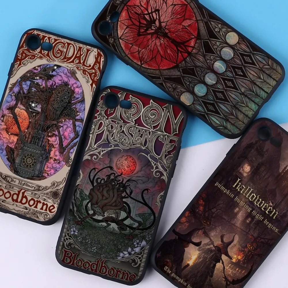 Чехол для телефона Bloodborne iPhone 15 6 7 8 Plus 11 12 13 14 Pro SE 2020 MAX Mini X XS XR задняя крышка