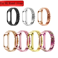 metal strap for xiaomi mi band 6 5 4 3 stainless bracelet on mi band 4 correa miband 6 xiaomi bend wristband accessories nfc