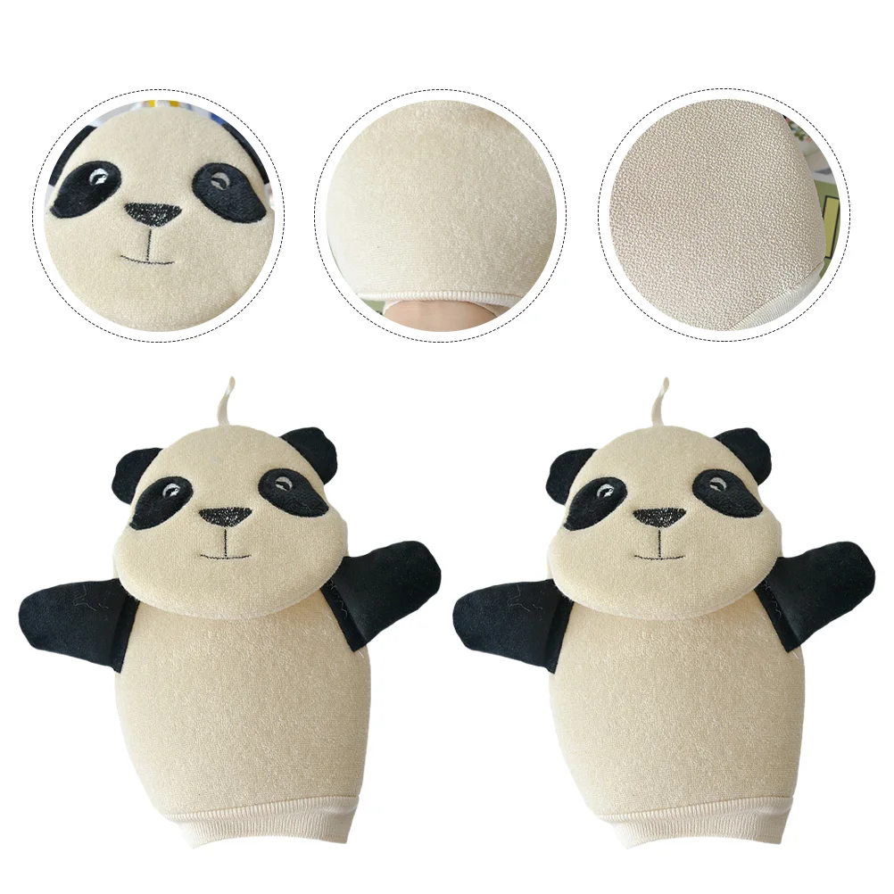 

2PCS Adorable Supple Panda Bath Thickened Baby Bath Towels Bath Tools