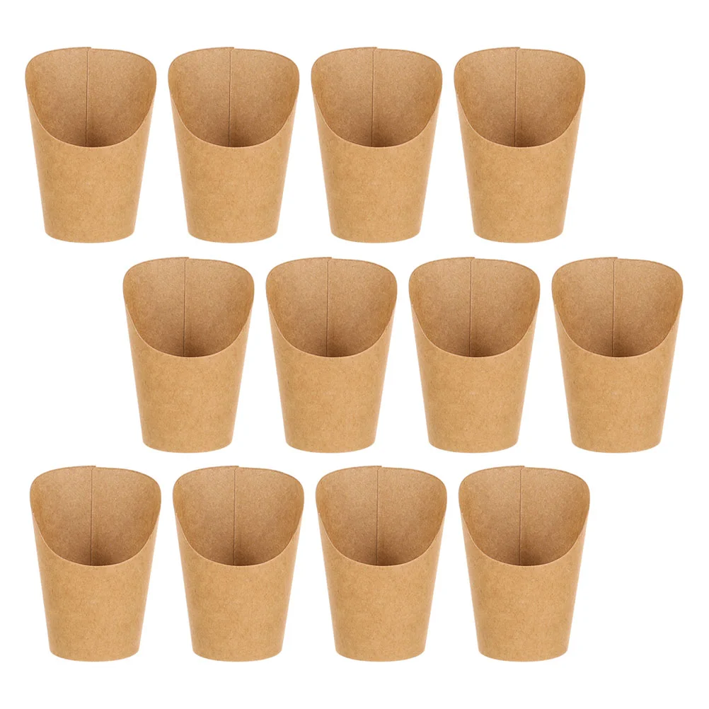 50 Pcs Chip Cup Takeout Containers Charcuterie Cups Food Popcorn Box Paper French Fry Holder