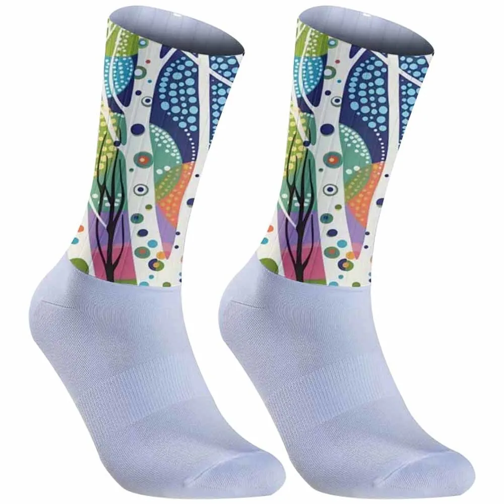 Нескользящие силиконовые профессиональные гоночные аэроспортивные носки