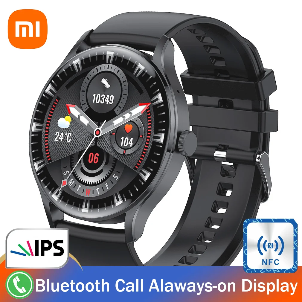 

Смарт-часы Xiaomi mi с круглым экраном, спортивный трекер с полным сенсорным экраном, монитор сердечного ритма SpO2, женские Смарт-часы для IOS, Android