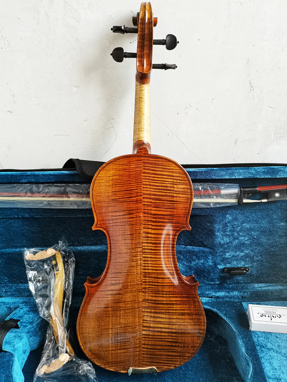 

good work Copy Stradivarius 100% Italian retro Oil Varnish Handmade Violin 4/4 Professional violin with case bow free shipping