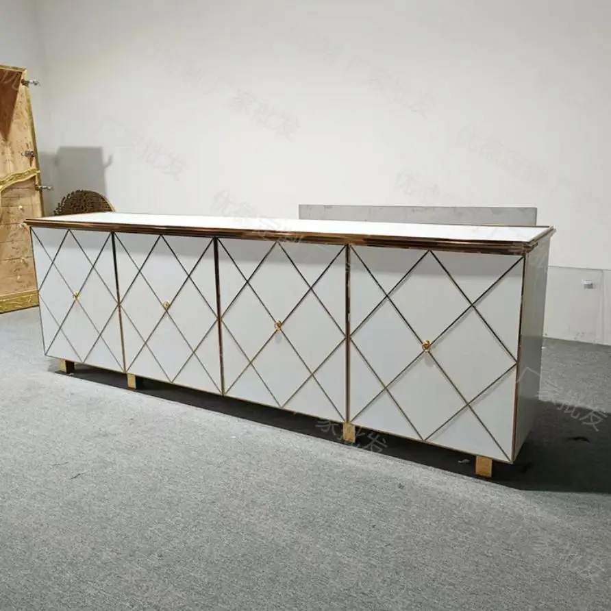 Современная Минималистичная прямоугольная позолоченная отделка из нержавеющей